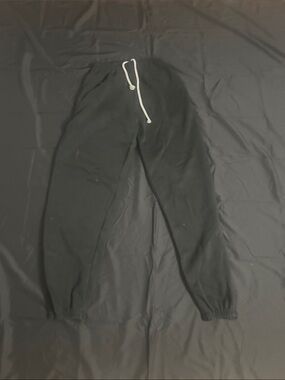 Men's Black Drawstring Jogger Pants